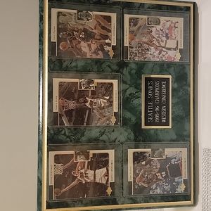 1995-1996 Seattle Sonics Western Conference Champions plaque